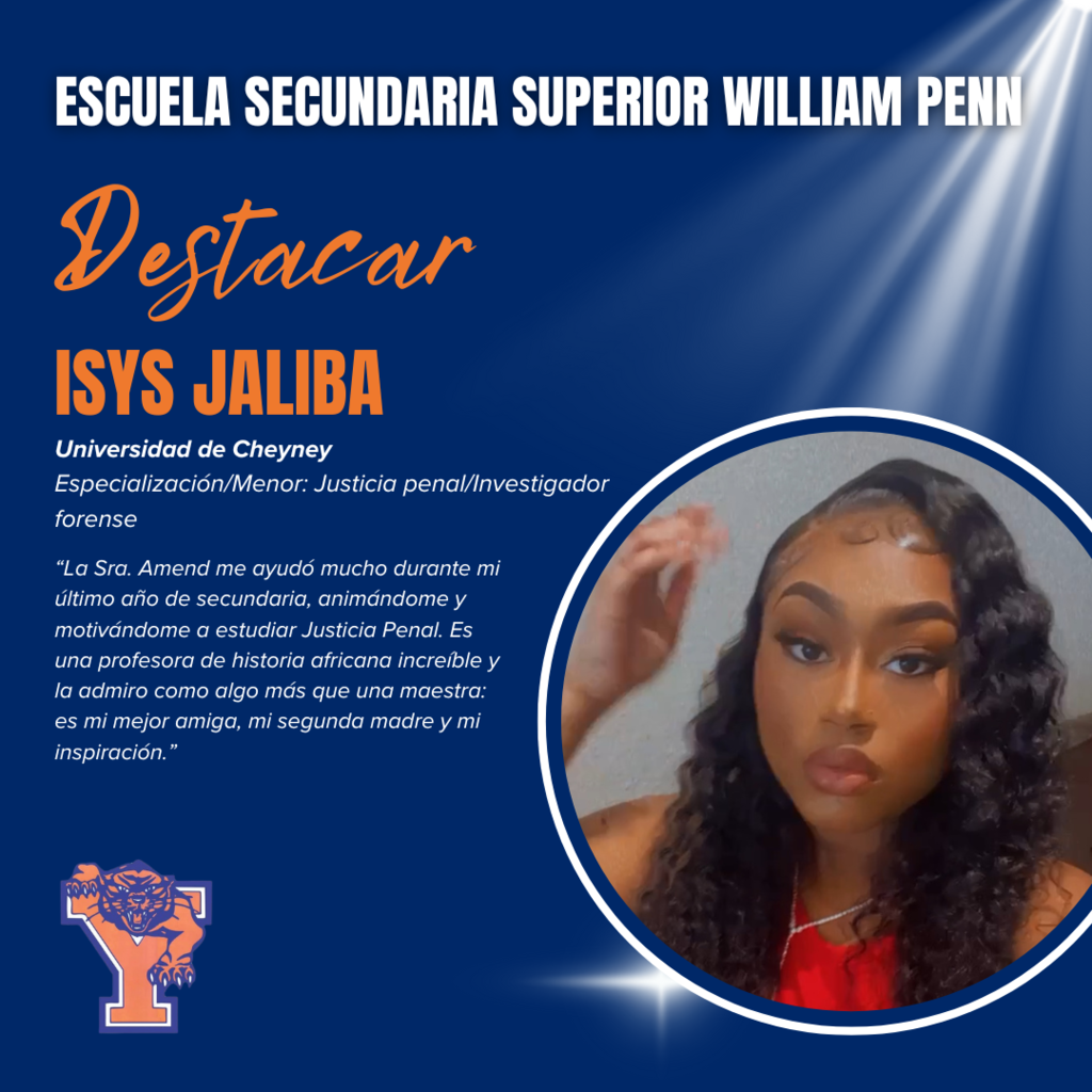 William Penn Senior Spotlight Graphic