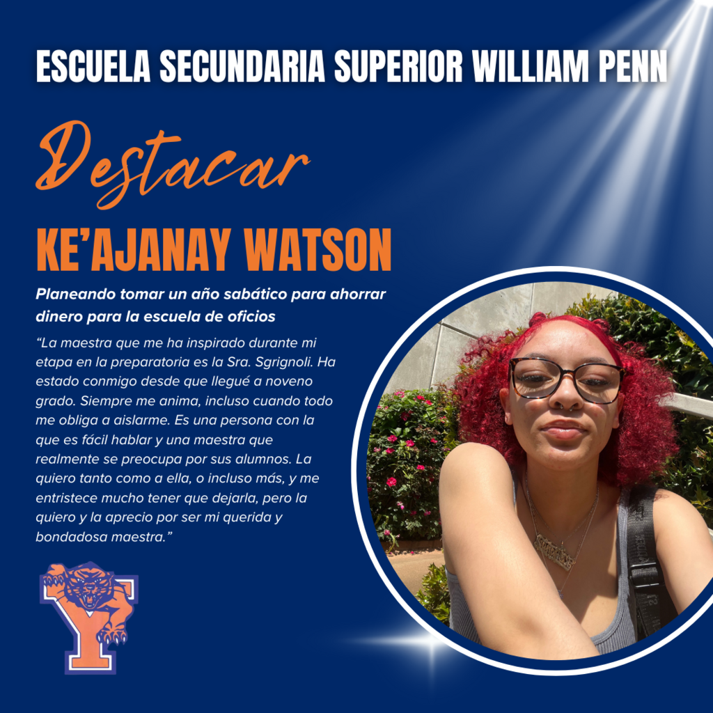 William Penn Senior Spotlight Graphic
