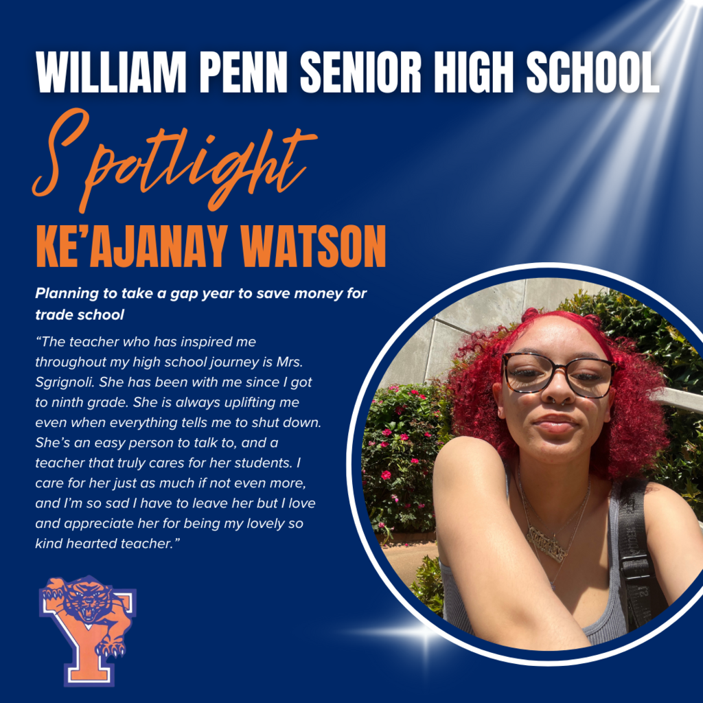 William Penn Senior Spotlight Graphic