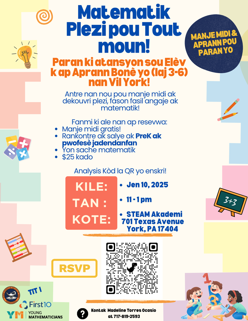 Math is Fun for Everyone Flyer