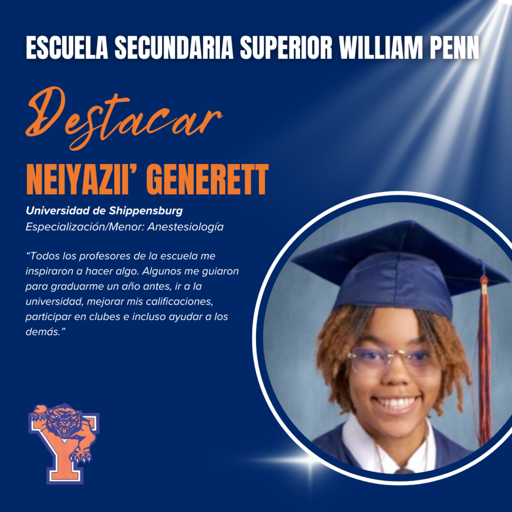 William Penn Senior Spotlight Graphic