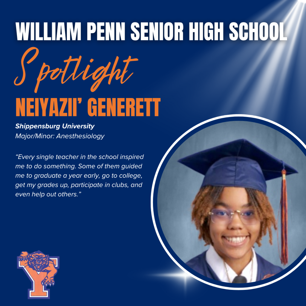 William Penn Senior Spotlight Graphic