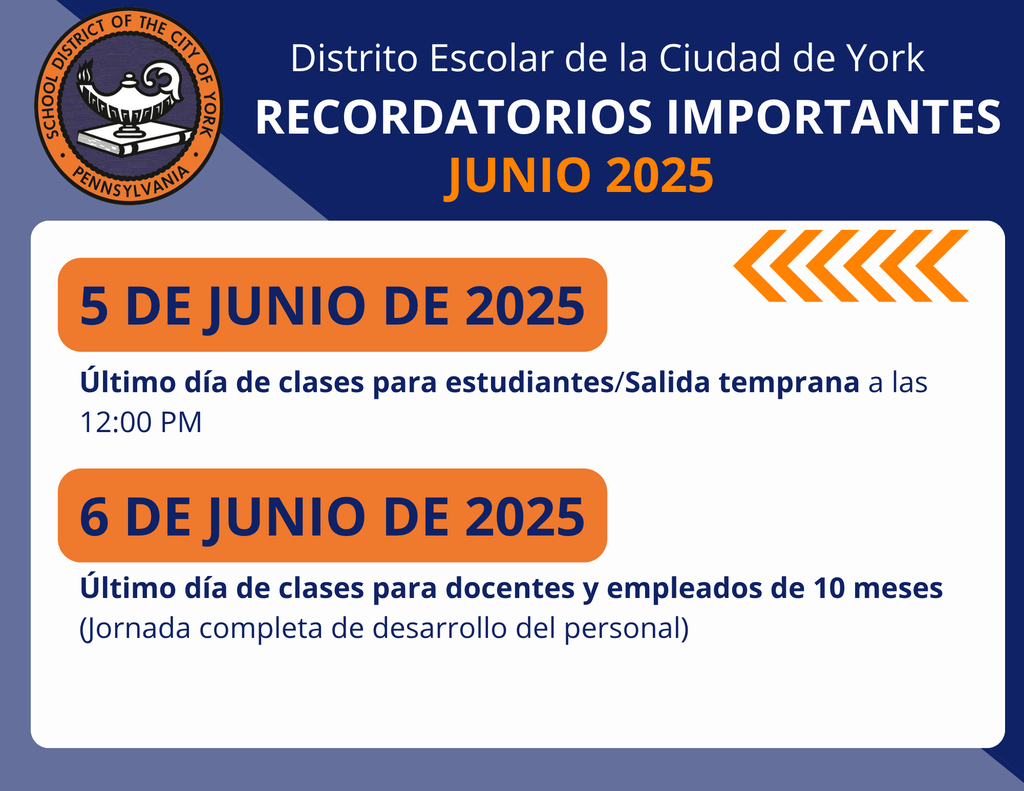 Important Calendar Reminders for June Graphic