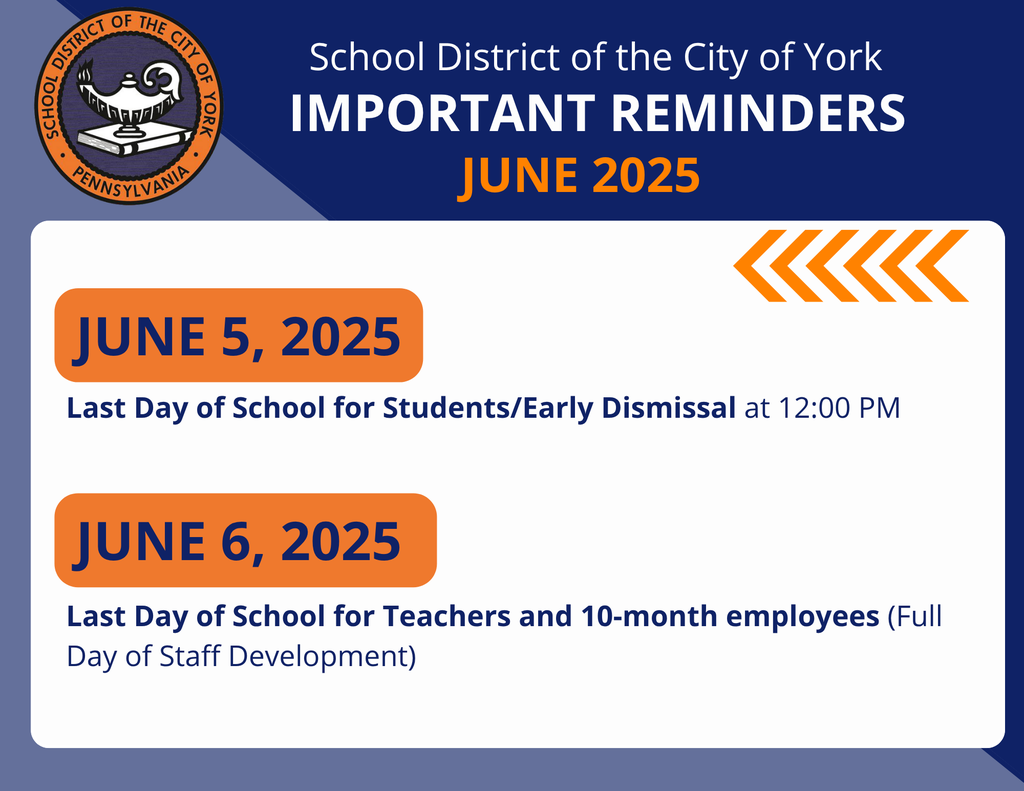 Important Calendar Reminders for June Graphic