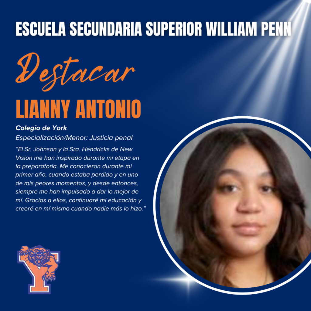 William Penn Senior Spotlight Graphic