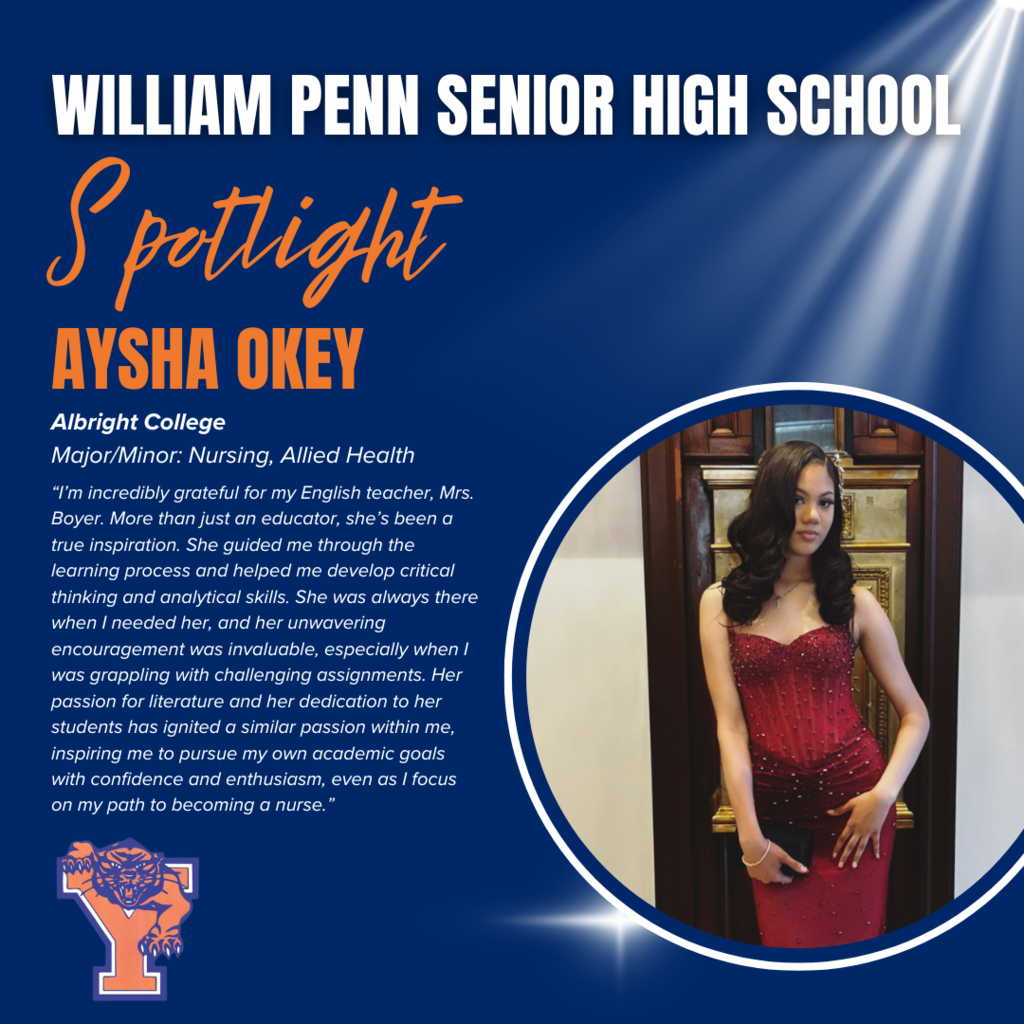 William Penn Senior Spotlight Graphic