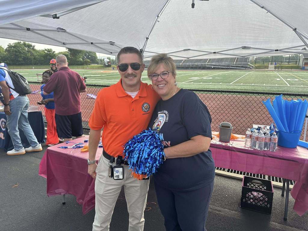 District staff posing together at the School District of the City of York's 2025-2026 Opening Kick-Off Day.