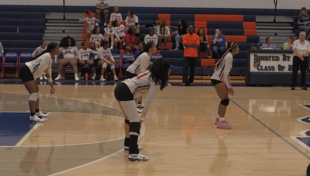 Bearcat Volleyball team during their first game of the 2025 Fall Season.