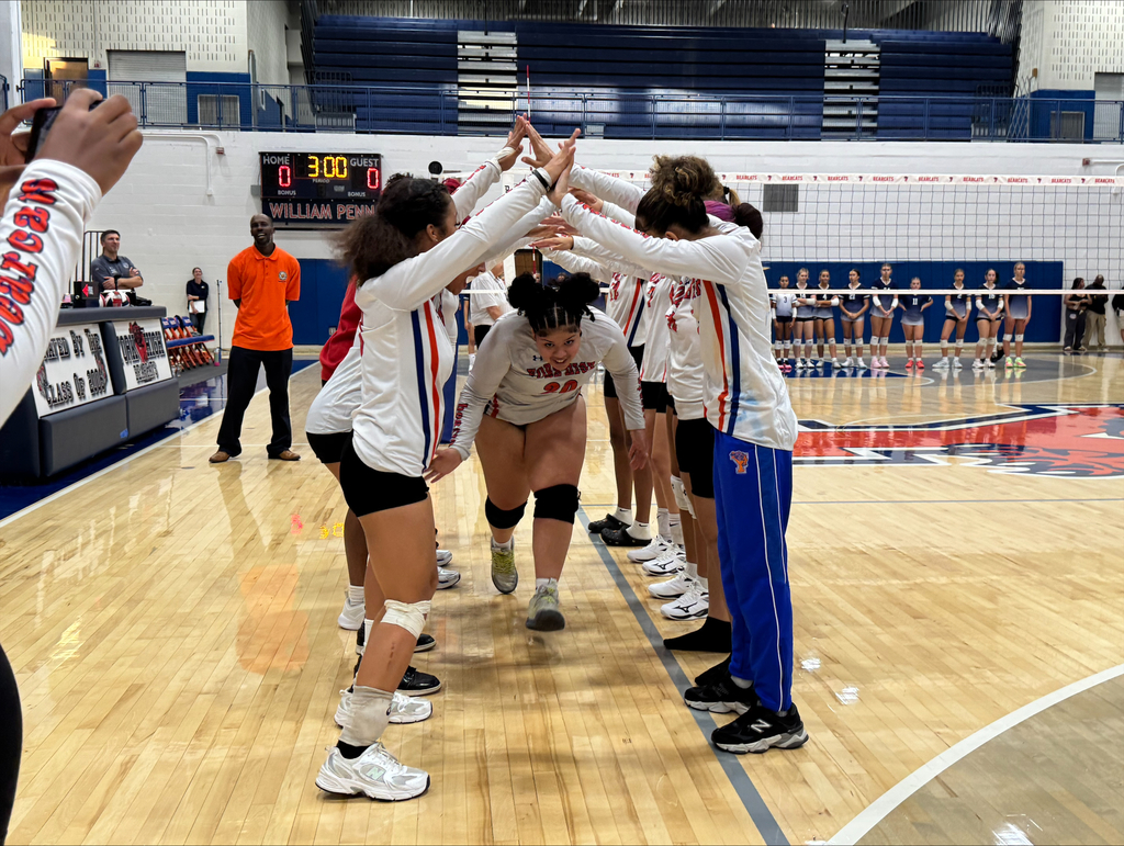 Bearcat Volleyball team during their first game of the 2025 Fall Season.