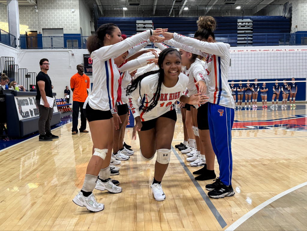 Bearcat Volleyball team during their first game of the 2025 Fall Season.