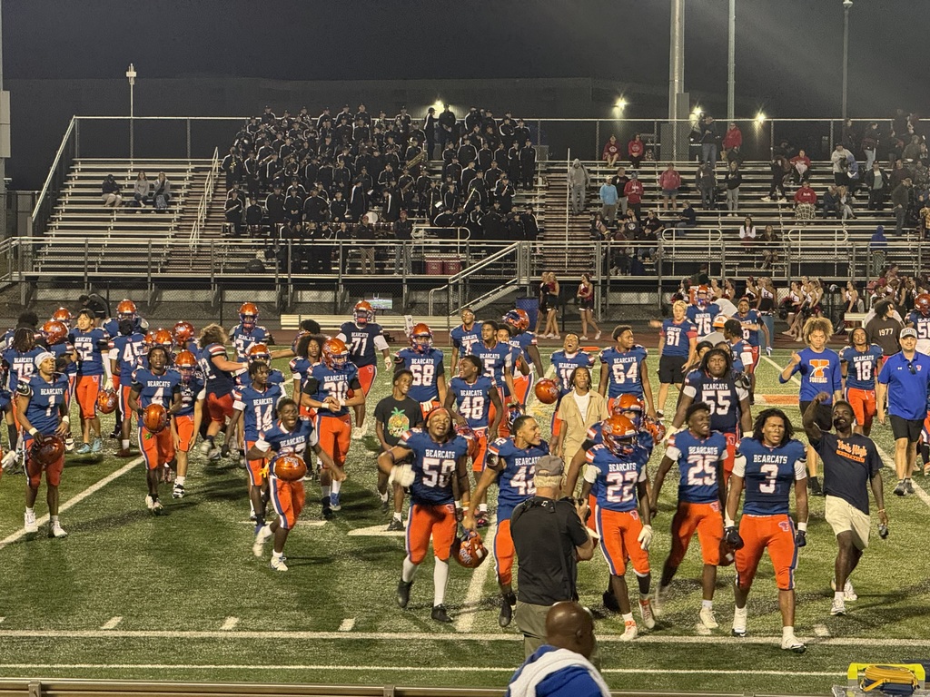 York High Football players cheering at York High's recent Football Game.