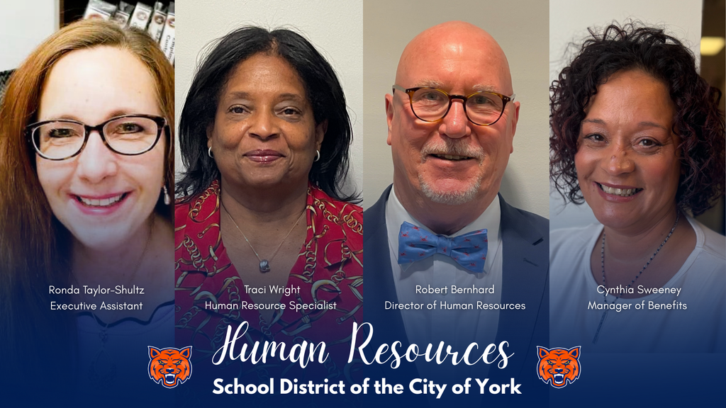 A graphic recognizing the School District of the City of York's Human Resources Department and their roles on HR Professionals Day.