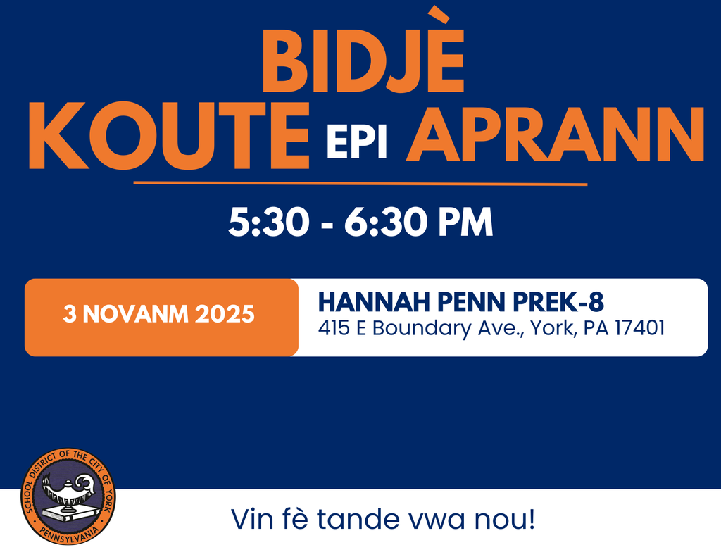 Event announcement for "Budget Listen and Learn" Meeting on November 3, 2025, in York, PA. Join to share your input!