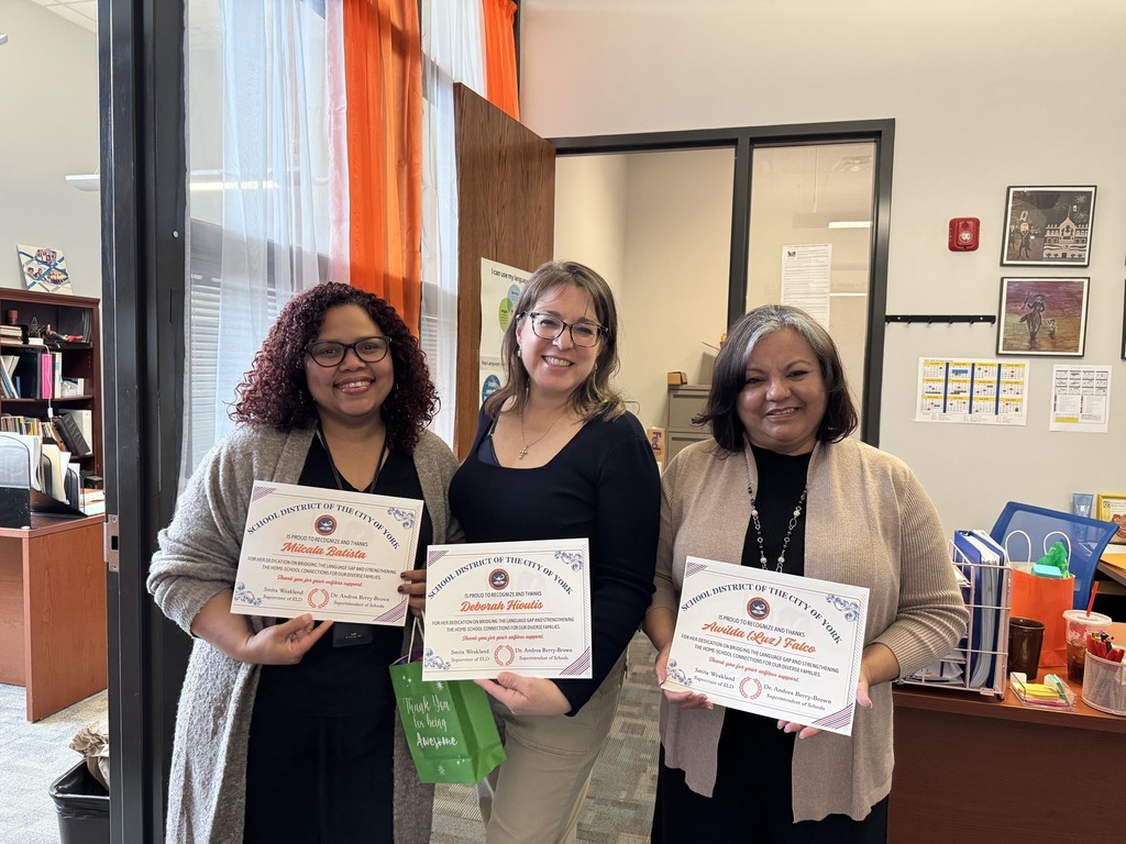 District staff members were recently celebrated with certificates for National Bilingual/Multilingual Learner Advocacy Month in April.