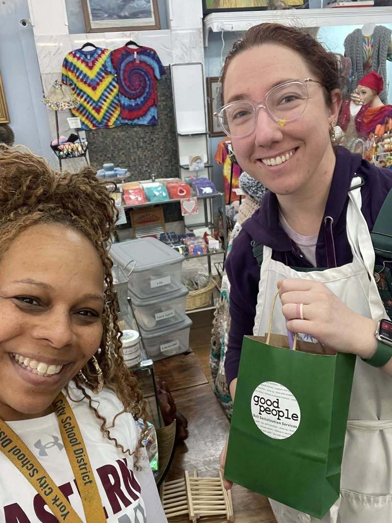 Melanie Still, Supervisor of Social and Emotional Learning, recently visited three local businesses on behalf of the School District of the City of York for the Good People Initiative.