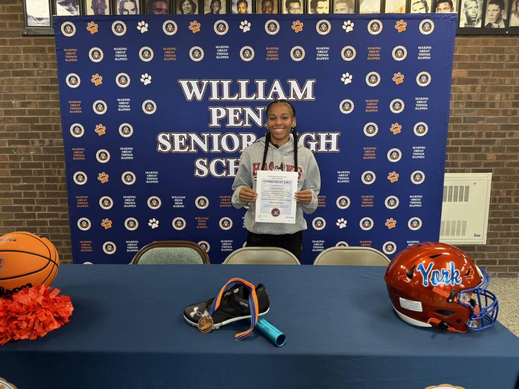 A group of William Penn Senior High School student athletes were recently celebrated for committing to continue their academic and athletic careers at the collegiate level.