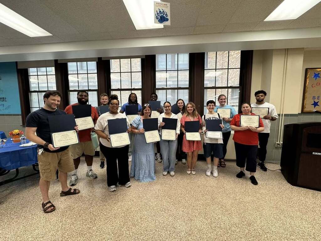 A group of district teachers were recently celebrated for successfully completing their 2 year new teacher induction program.