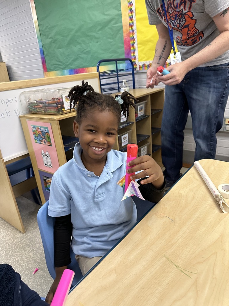 A group of Hannah Penn Pre-K students recently made and tested stomp rockets with help from district staff member, Mr. Troy Rice and his student helpers.