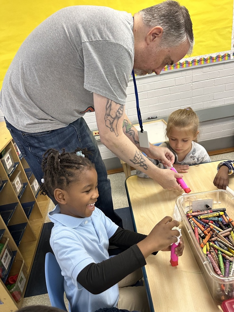 A group of Hannah Penn Pre-K students recently made and tested stomp rockets with help from district staff member, Mr. Troy Rice and his student helpers.