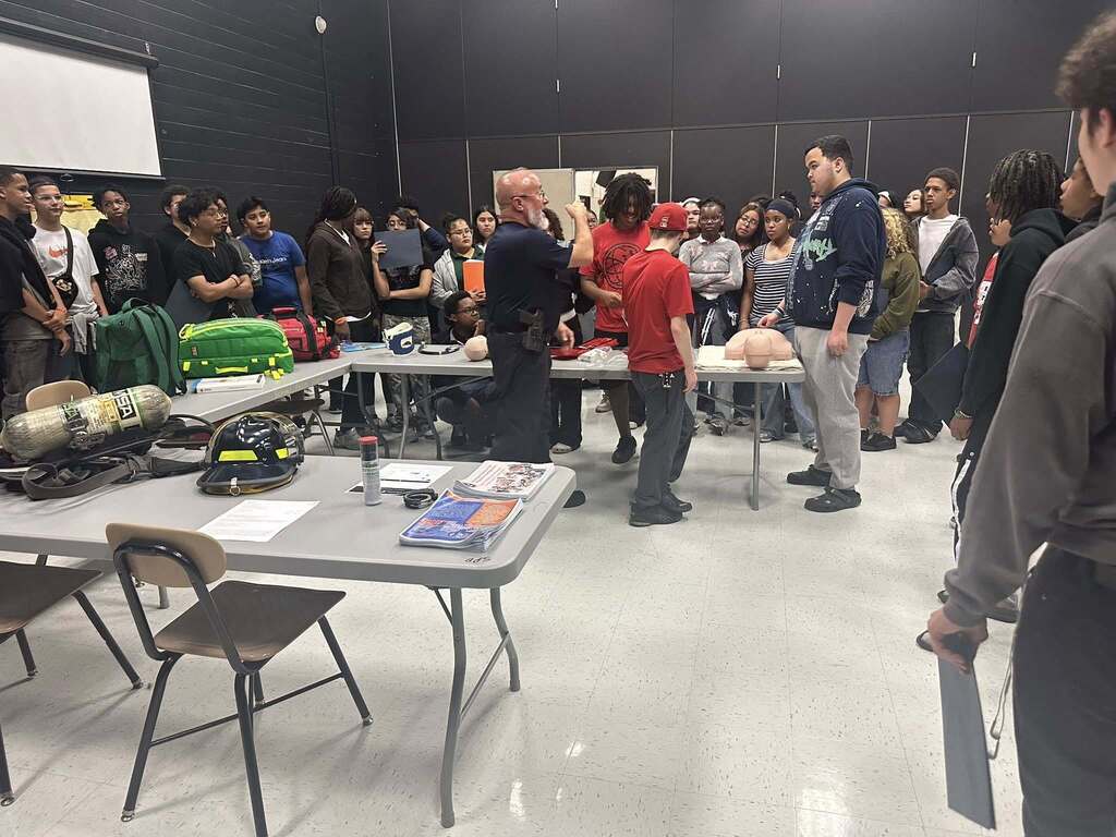 Rising 9th grade students recently visited William Penn Senior High School to receive a glimpse of the high school student life.