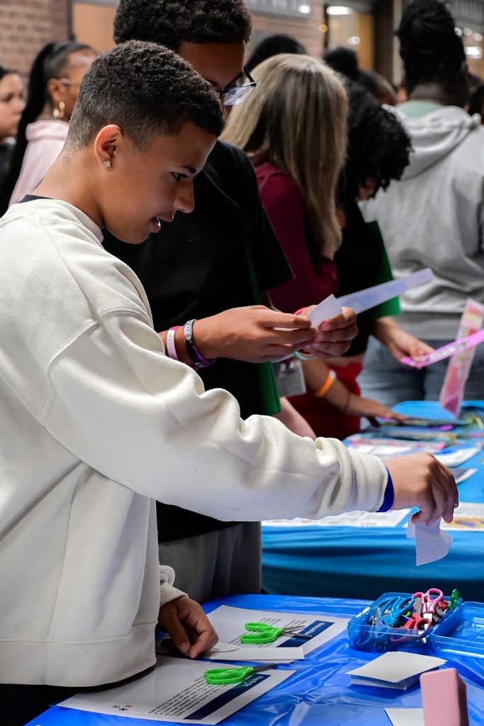 Rising 9th grade students recently visited William Penn Senior High School to receive a glimpse of the high school student life. Photo Credit: Photography by Moises Oquendo