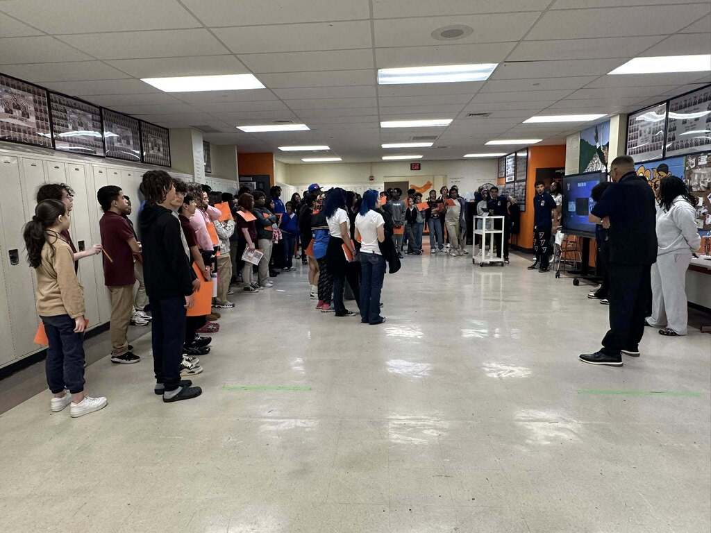 Rising 9th grade students recently visited William Penn Senior High School to receive a glimpse of the high school student life.