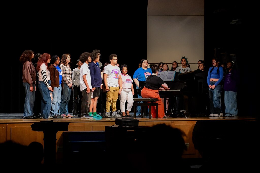 Rising 9th grade students recently visited William Penn Senior High School to receive a glimpse of the high school student life. Photo Credit: Photography by Moises Oquendo