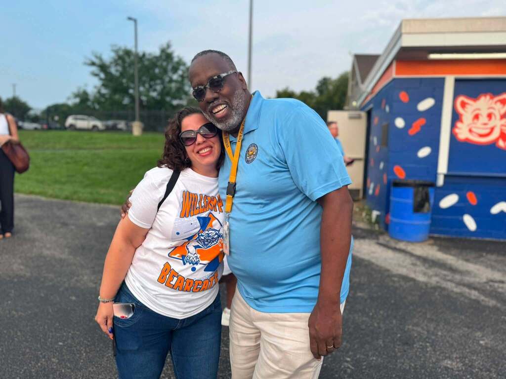 District teachers and staff came together for our district's annual opening day at Smalls Athletic Field.