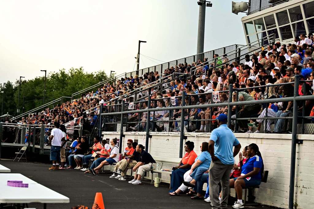 District teachers and staff came together for our district's annual opening day at Smalls Athletic Field.