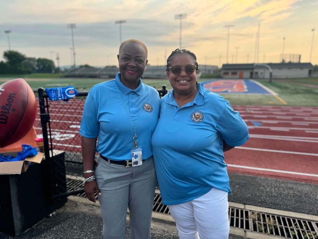 District teachers and staff came together for our district's annual opening day at Smalls Athletic Field.