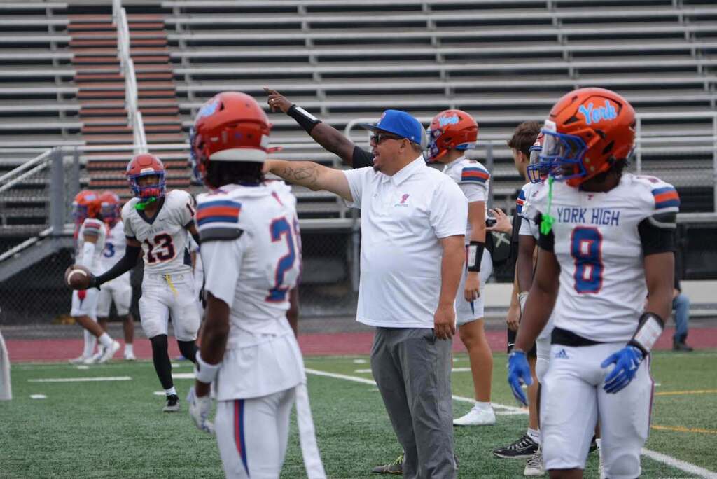 Our York High Boys Varsity Football team recently hosted their first scrimmage of the 2026 fall season.  