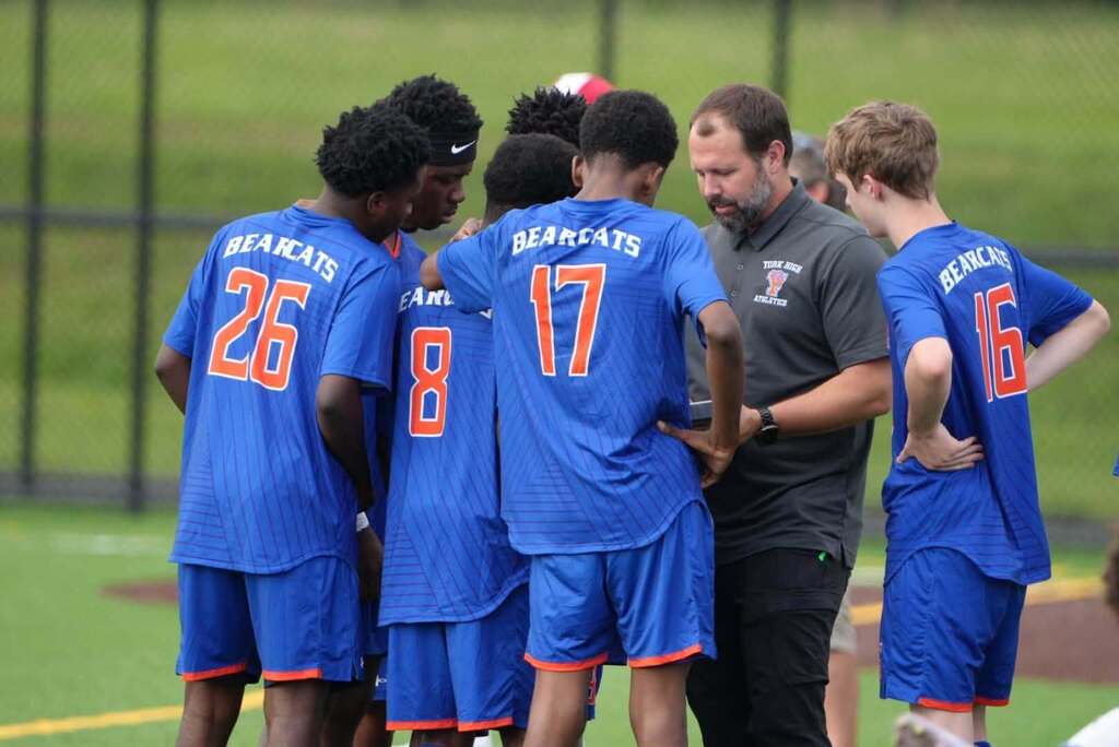 Our York High Boys Varsity Soccer team recently hosted their first scrimmage of the 2026 fall season.