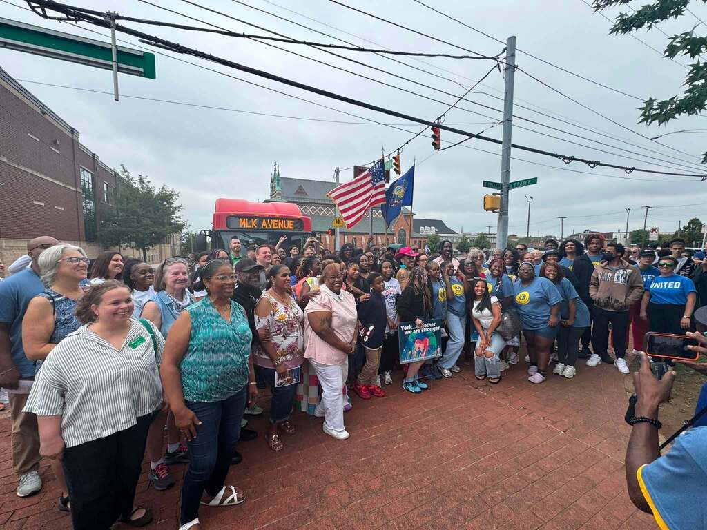 District students, families, staff, and community members recently came together for the MLK Street Dedication Ceremony in York, PA.