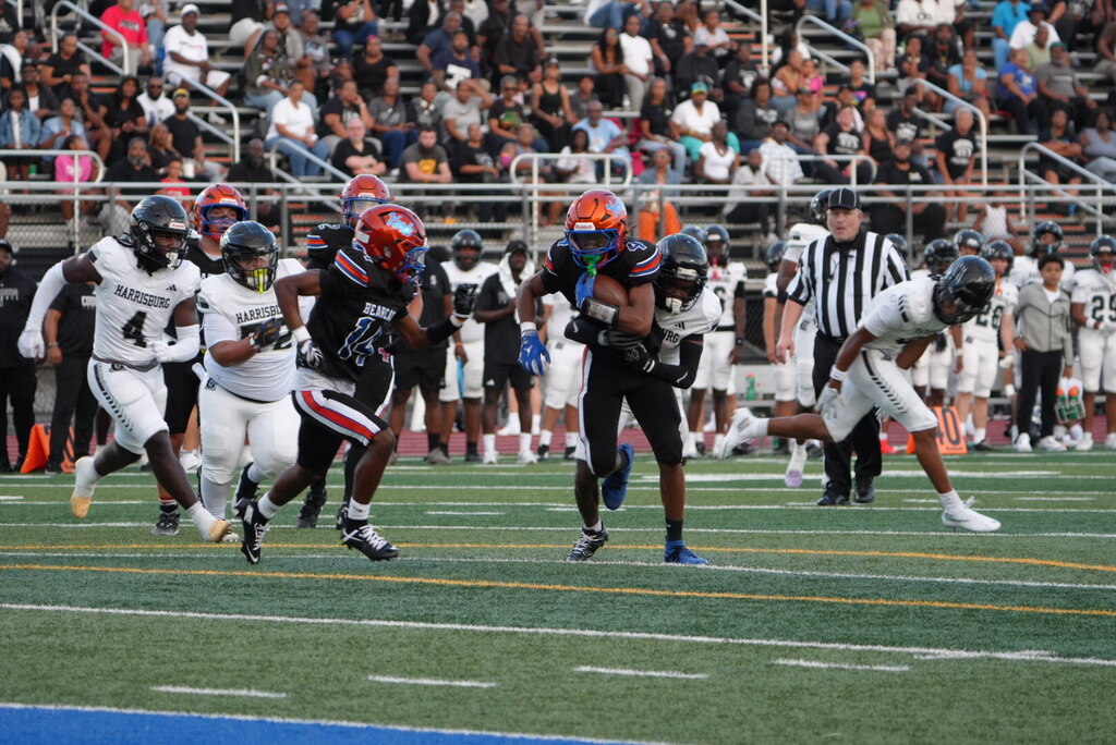 Our York High Boys Varsity Football team recently played against Harrisburg for their first game of the 2026 fall season.