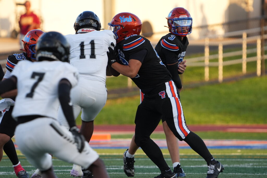 Our York High Boys Varsity Football team recently played against Harrisburg for their first game of the 2026 fall season.