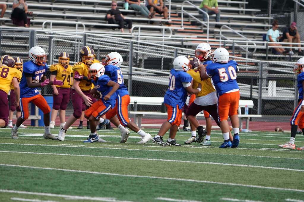 Our Boys 7th and 8th Grade Football team recently played their first scrimmage of the 2026 fall season.
