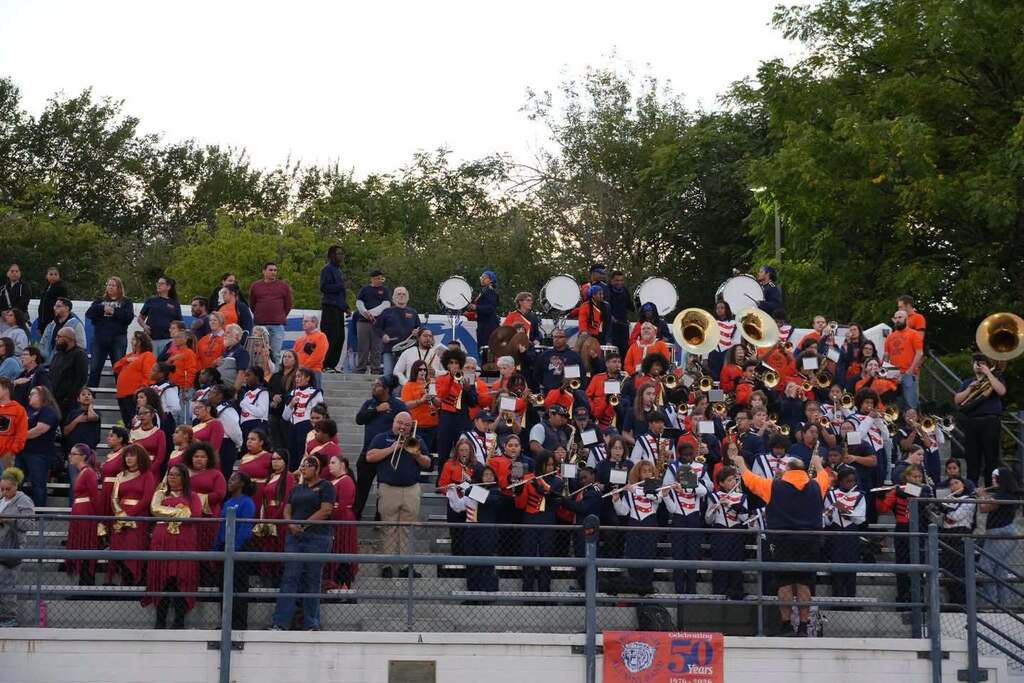 The William Penn Bearcat Marching Band, Middle School Bearcub Marching Band, and members of the York High Alumni Band recently performed at Band Night 2026.