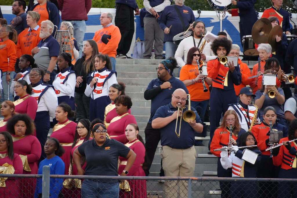 The William Penn Bearcat Marching Band, Middle School Bearcub Marching Band, and members of the York High Alumni Band recently performed at Band Night 2026.