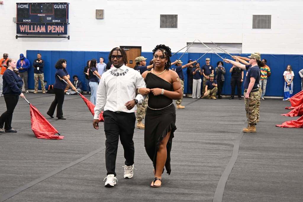 William Penn Senior High School students and staff recently participated in their annual pep rally in a school gymnasium.