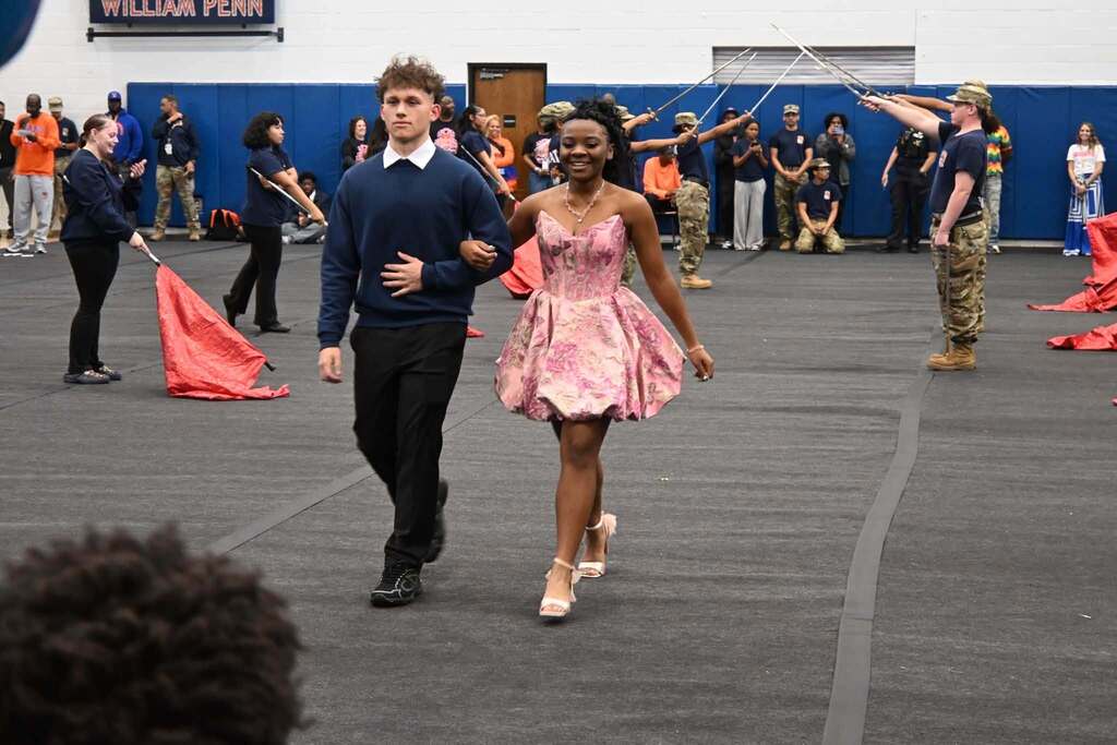 William Penn Senior High School students and staff recently participated in their annual pep rally in a school gymnasium.
