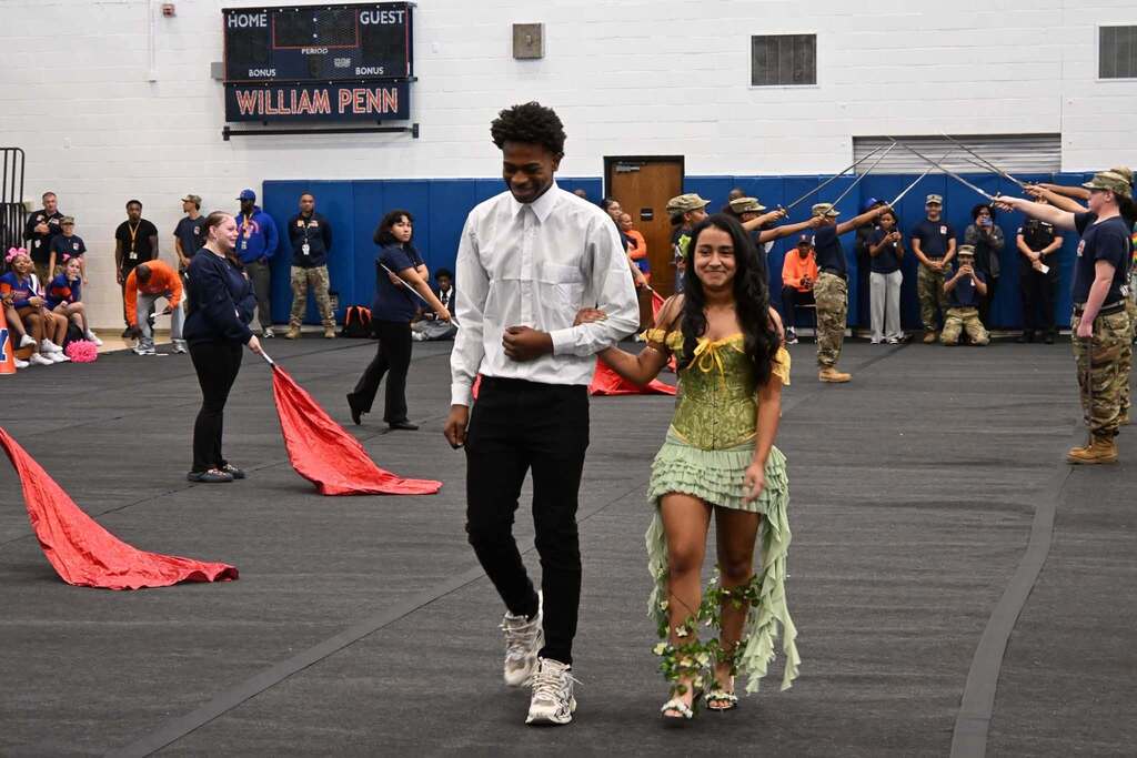 William Penn Senior High School students and staff recently participated in their annual pep rally in a school gymnasium.