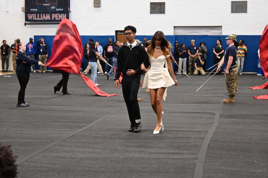 William Penn Senior High School students and staff recently participated in their annual pep rally in a school gymnasium.