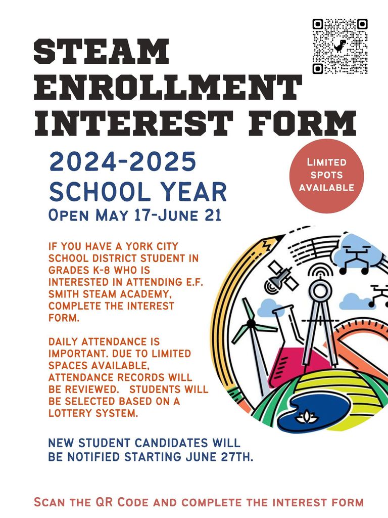 New STEAM Enrollment flyer 24-25