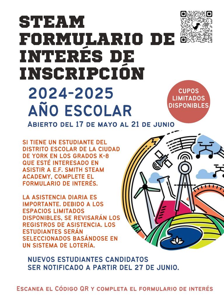 New STEAM Enrollment flyer 24-25