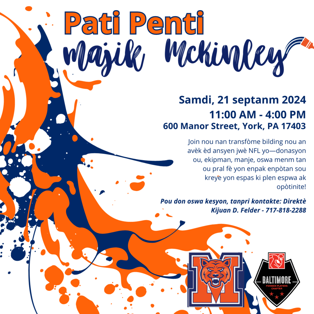 McKinley Magic Paint Party Haitian Creole Flyer