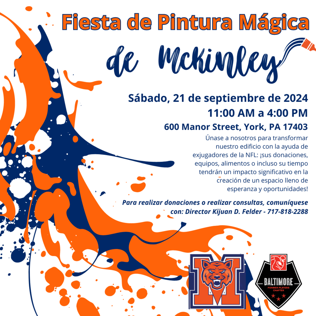 McKinley Magic Paint Party Spanish Flyer