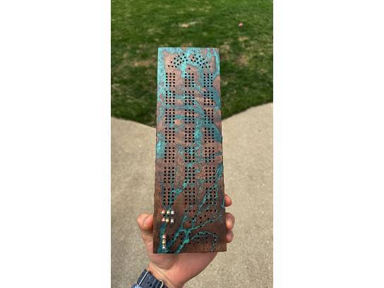 WEF Golf 2025 Auction Item - Fractal Cribbage Board