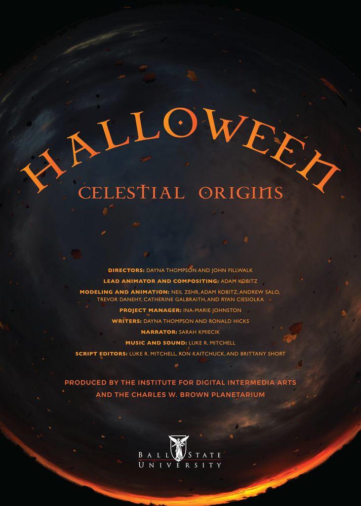 Halloween: Celestial Origins is our 1pm planetarium show today.