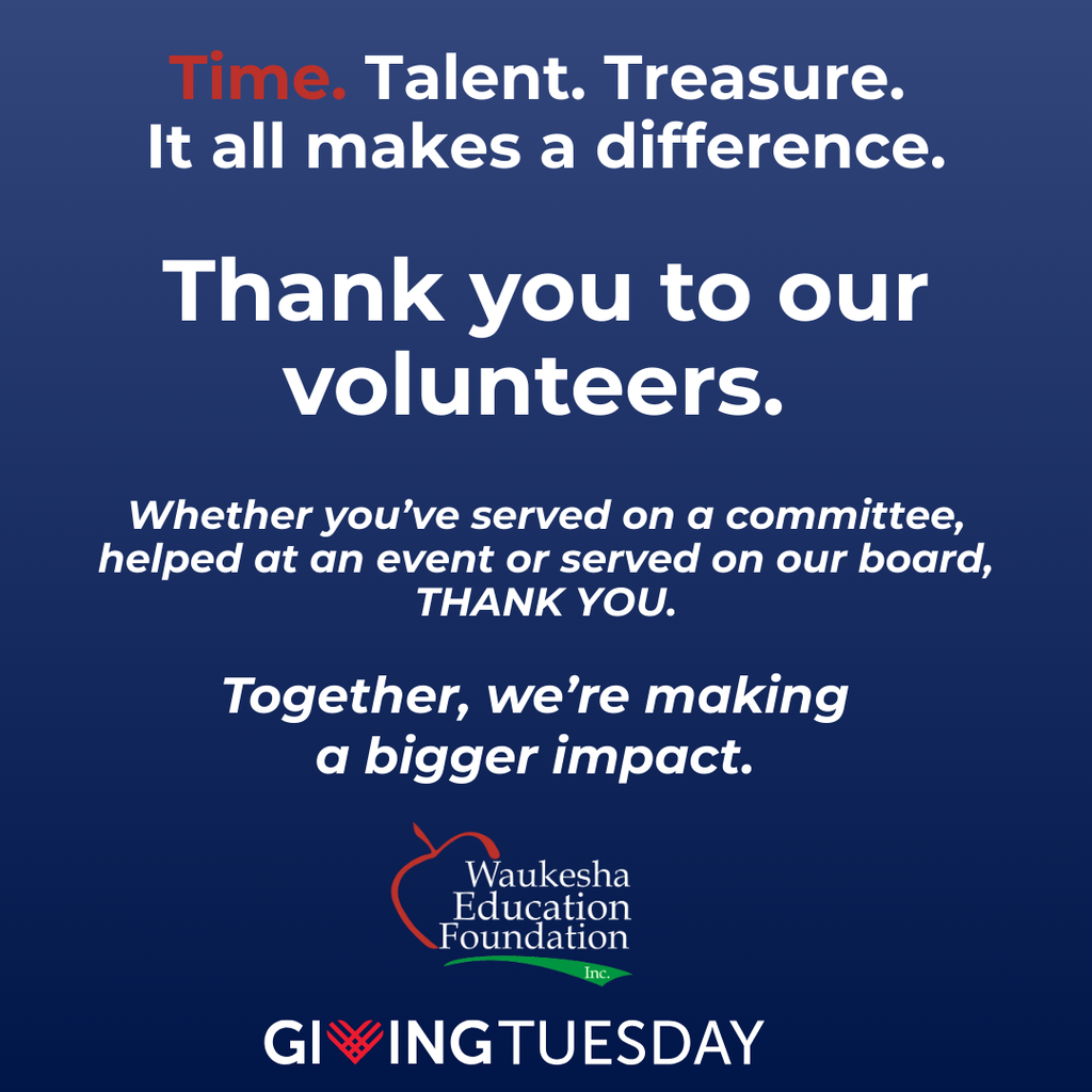 Time-Thank You to Our Volunteers-Giving Tuesday