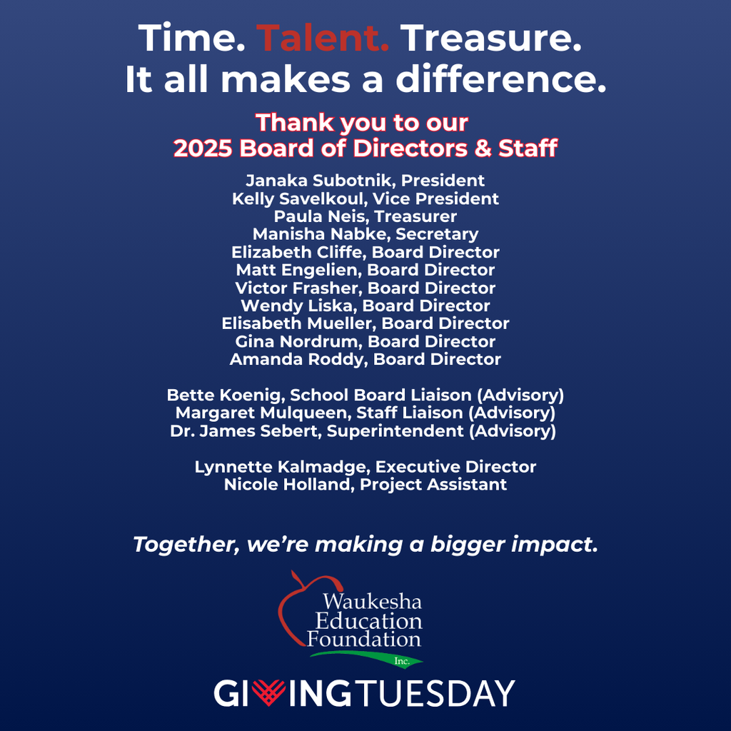 Thank you to our board!